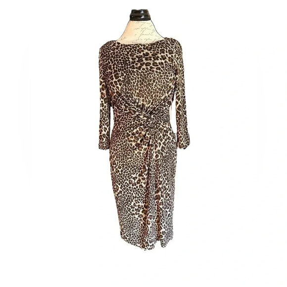 New Directions leopard print dress in EUC, - Picture 1 of 6